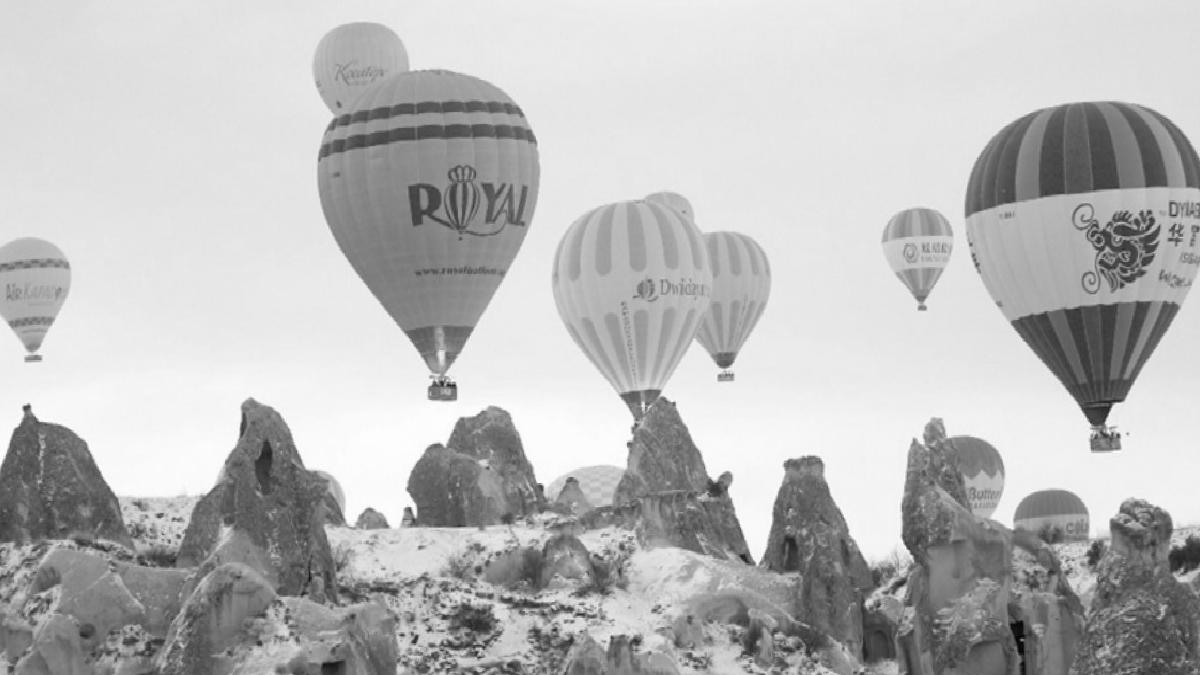 Kapadokya’da sıcak hava balon turlarına kar engeli