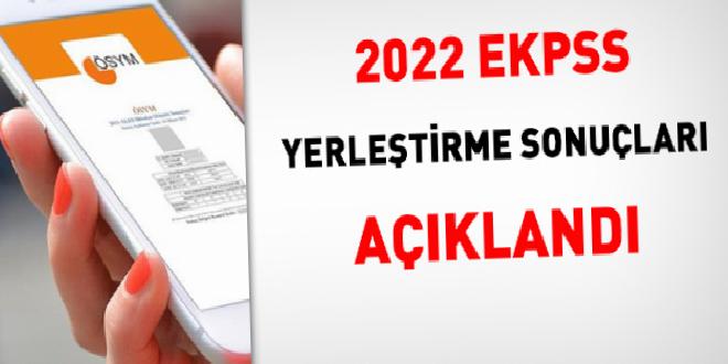 2022 EKPSS tercih sonuçları açıklandı
