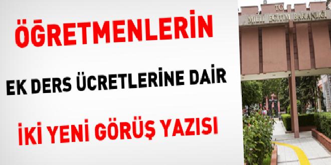 MEB'den ek derslere dair iki yeni görüş yazısı