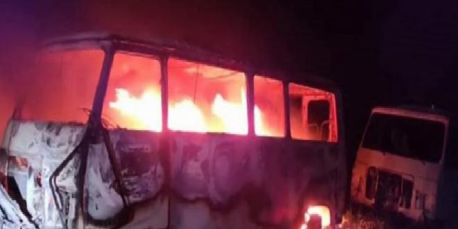 Muğla'da minibüste çıkan yangında bir kişi öldü