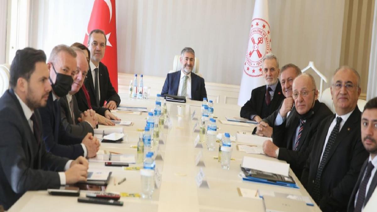 Nureddin Nebati, İMEAK heyetiyle buluştu