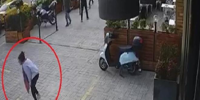 Polisin, okul müdürü eşini vurduğu anda yaralanan liseli Şeyma'nın vurulma anı